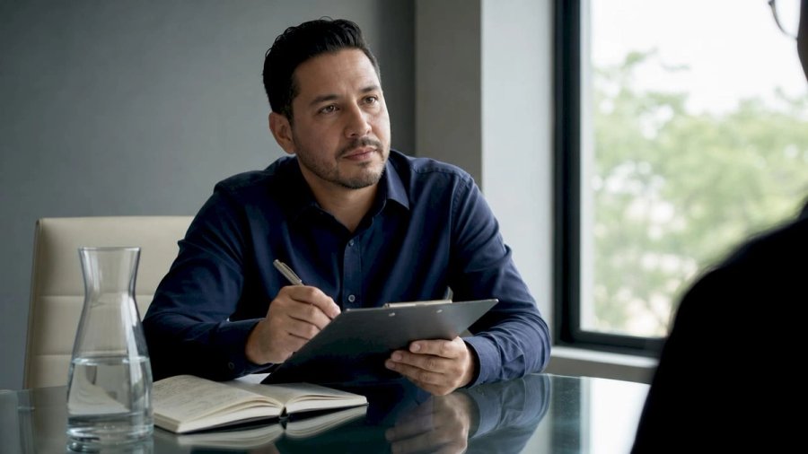 Recruiter assessing soft skills during interview