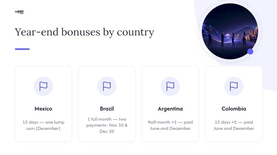 Comparison of Latin American statutory bonuses
