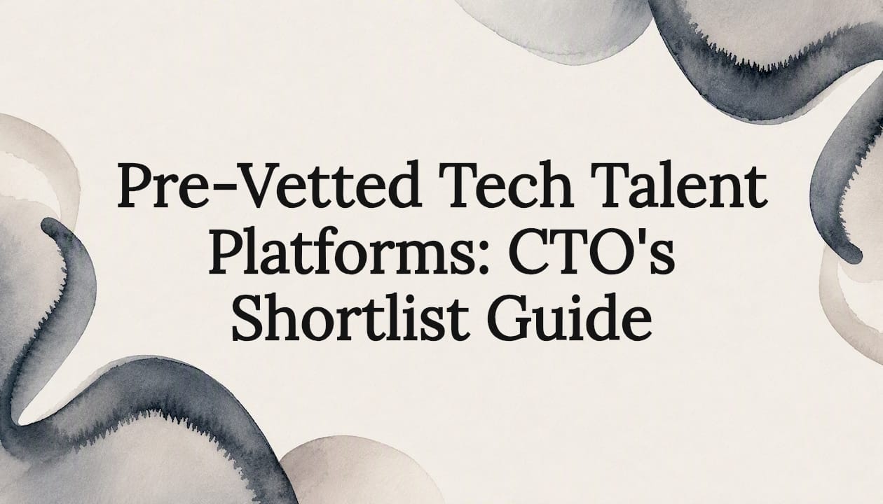 Pre-Vetted Tech Talent Platforms: CTO's Shortlist Guide