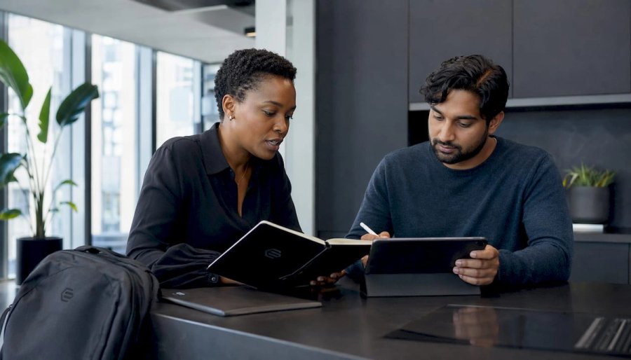 Engineer mentoring new team member