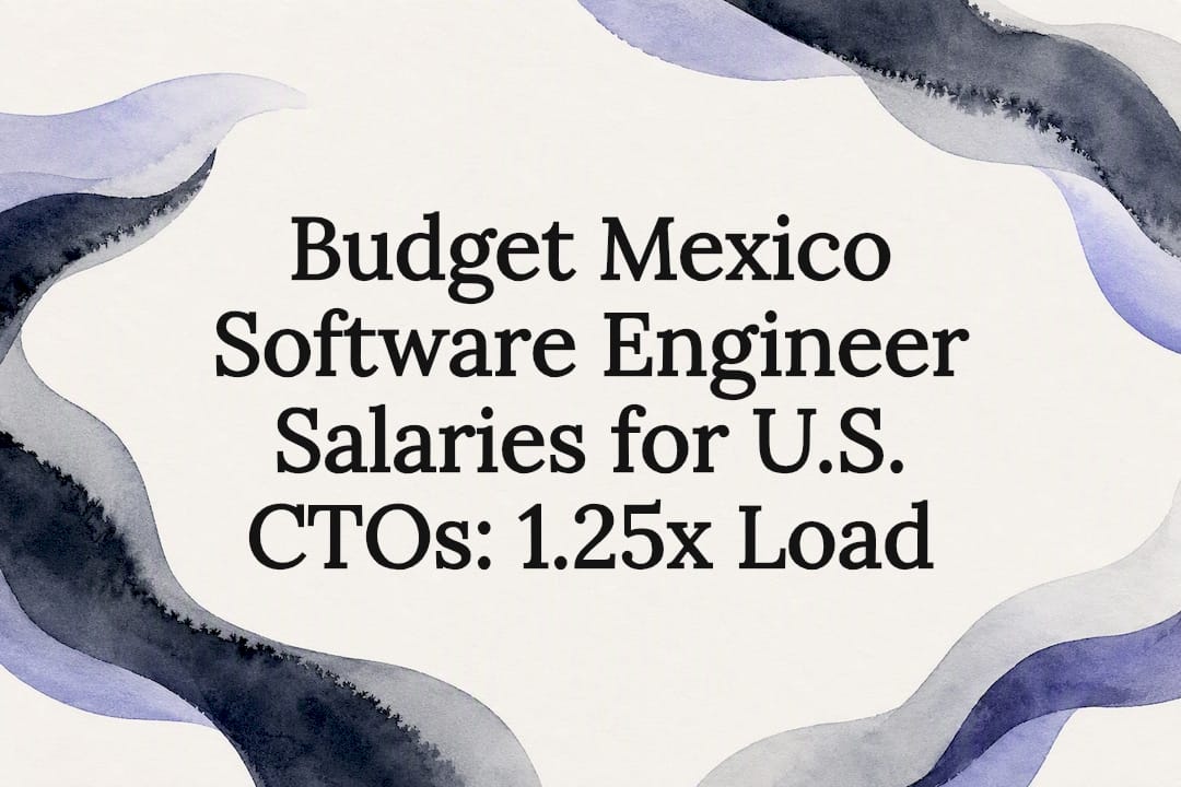 Budget Mexico Software Engineer Salaries for U.S. CTOs: 1.25x Load
