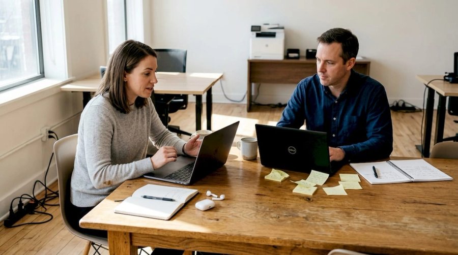 Team members align remote work culture