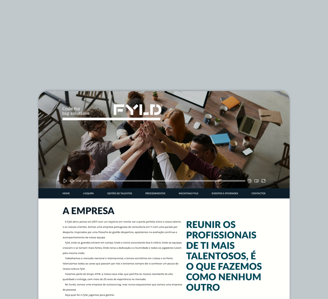 FYLD Internal Website