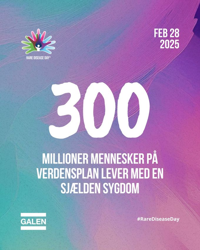 Rare Disease Day-grafik 28. februar 2025: 300 millioner mennesker på verdensplan lever med en sjælden sygdom