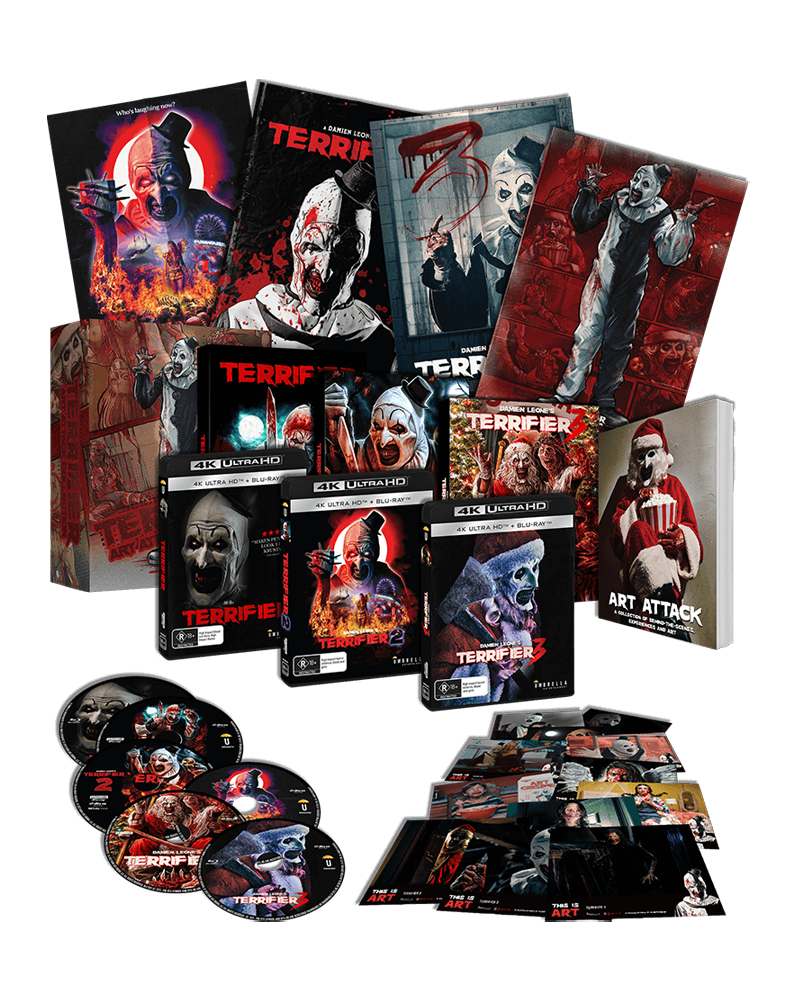 ART ATTACK - Terrifier Boxset 4K & Blu-ray