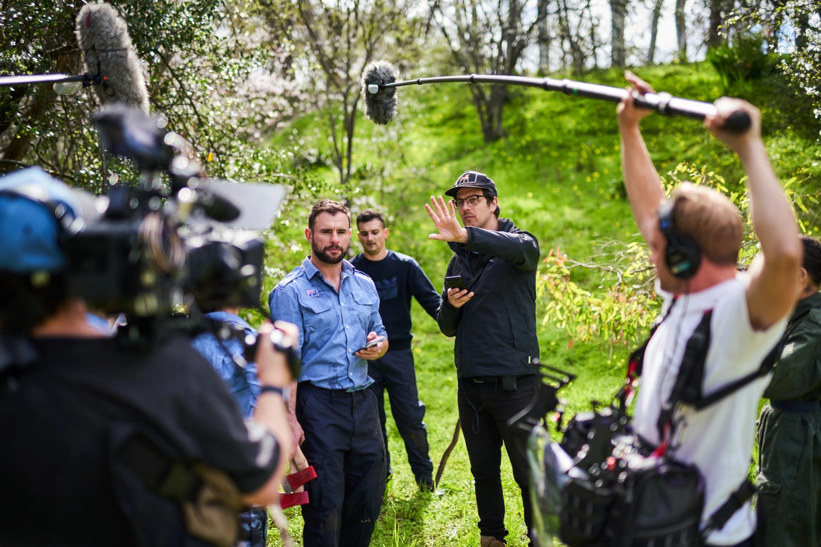 Anthony Frith on the set of his B-movie The Land That Time Forgot. Photograph: Ian Routledge