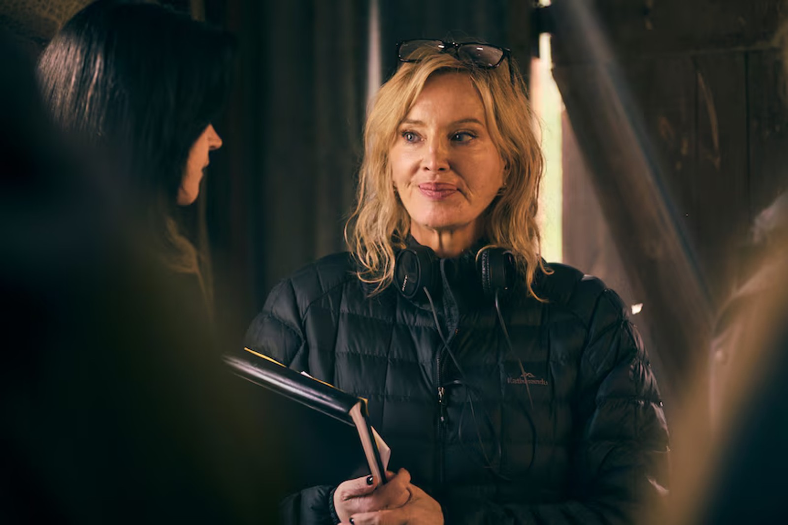 Writer and director Mia'Kate Russell on the set of Penny Lane Is Dead. 