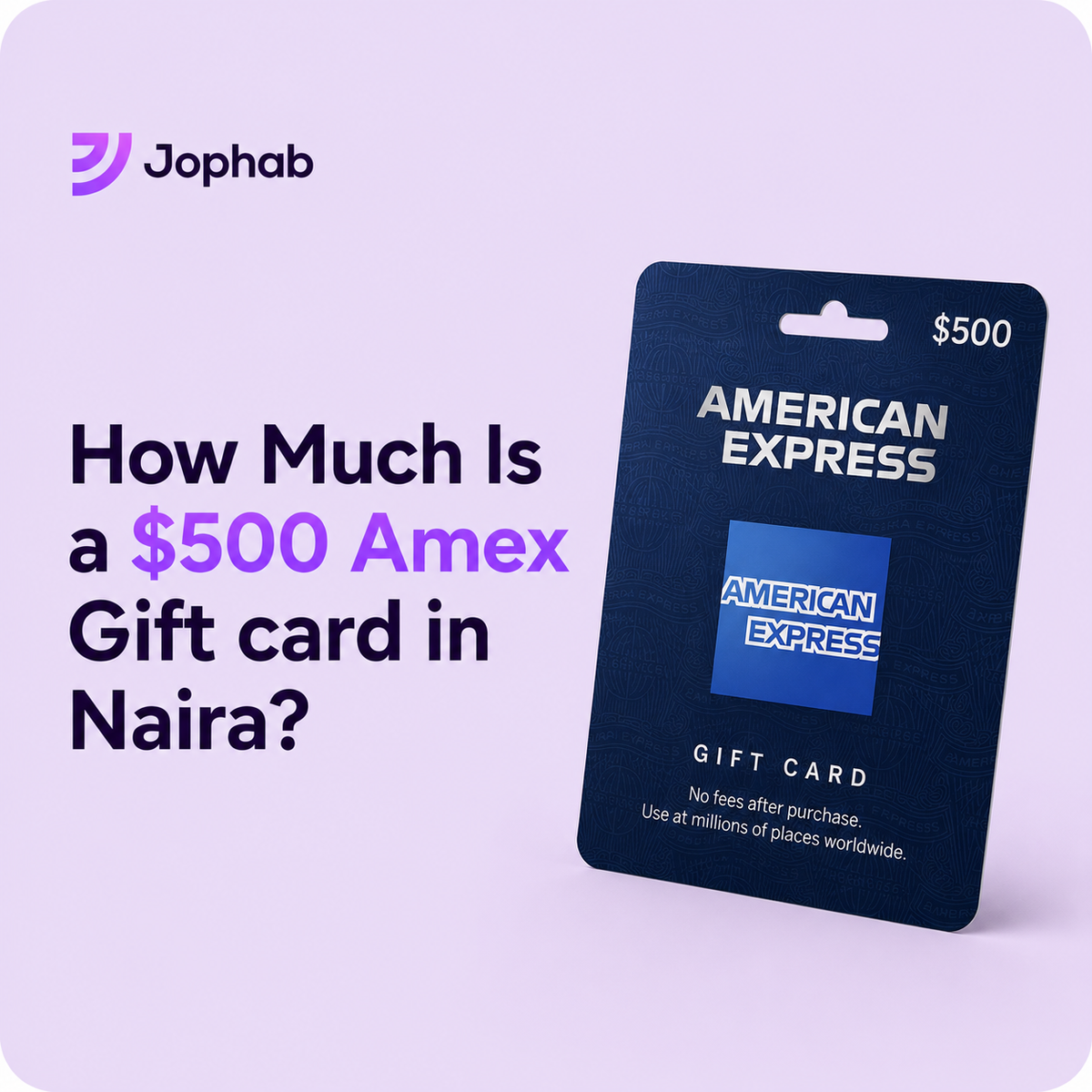 $500 American Express gift card value in Naira conversion guide