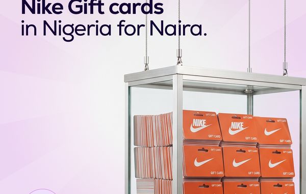 Nike gift card being traded for Naira on Jophab in Nigeria.