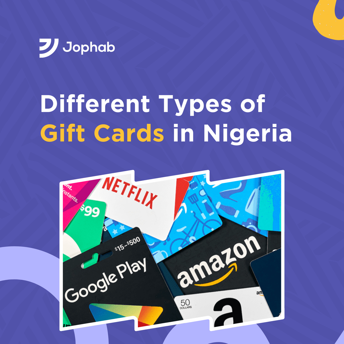 Types of Gift Cards in Nigeria, Amazon, Netflix,Itunes Gift Cards rate in Nigeria 