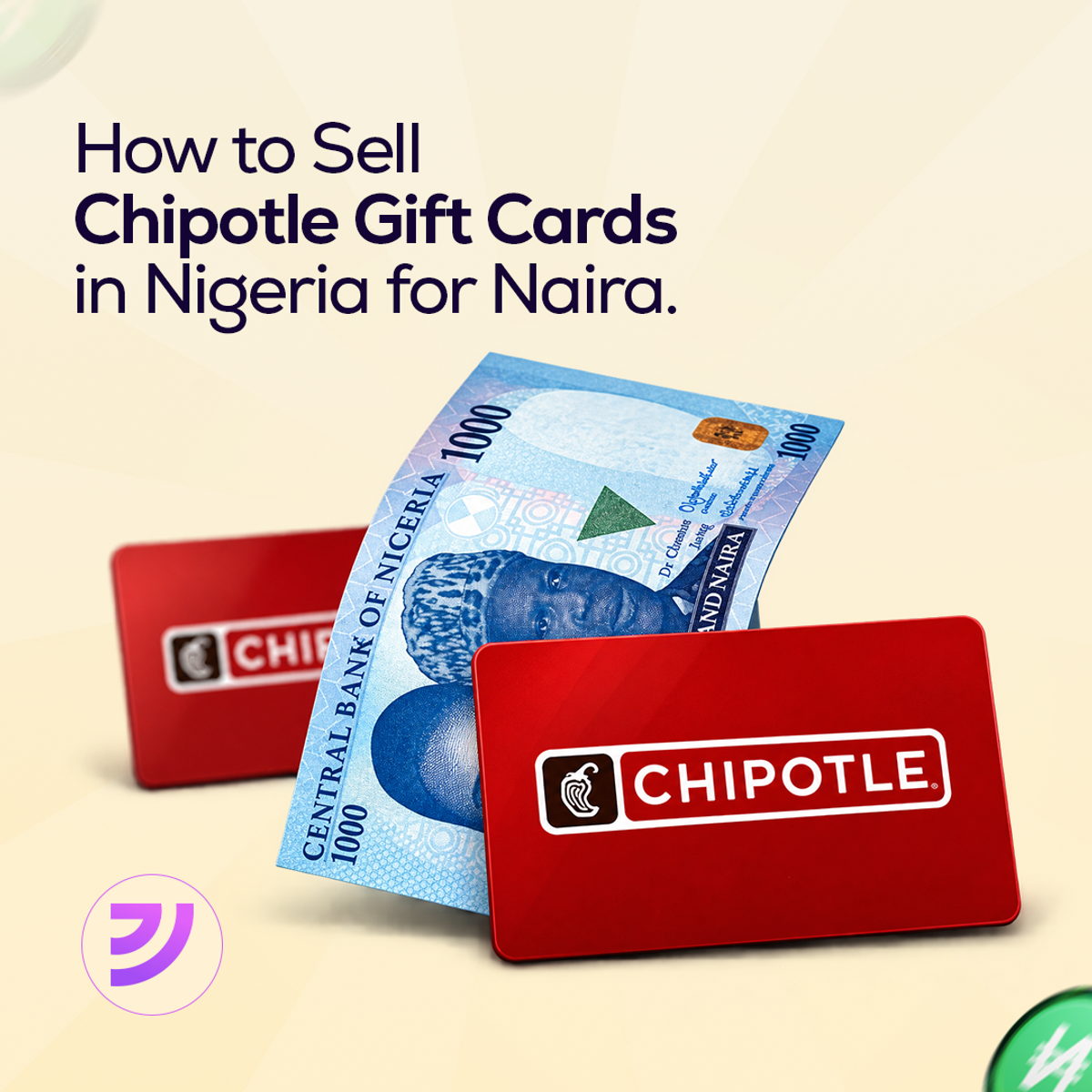 How to sell Chipotle gift cards in Nigeria for Naira at the best rates.