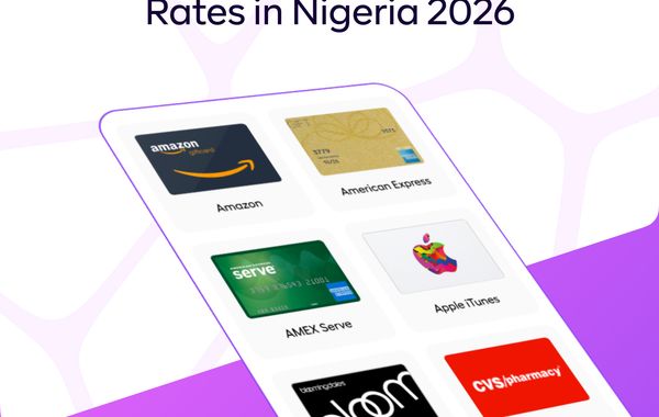 Top 10 gift cards in Nigeria with high rates in 2026, including Apple, Amazon, Steam, Google Play, and Razer Gold gift cards with strong resale value.