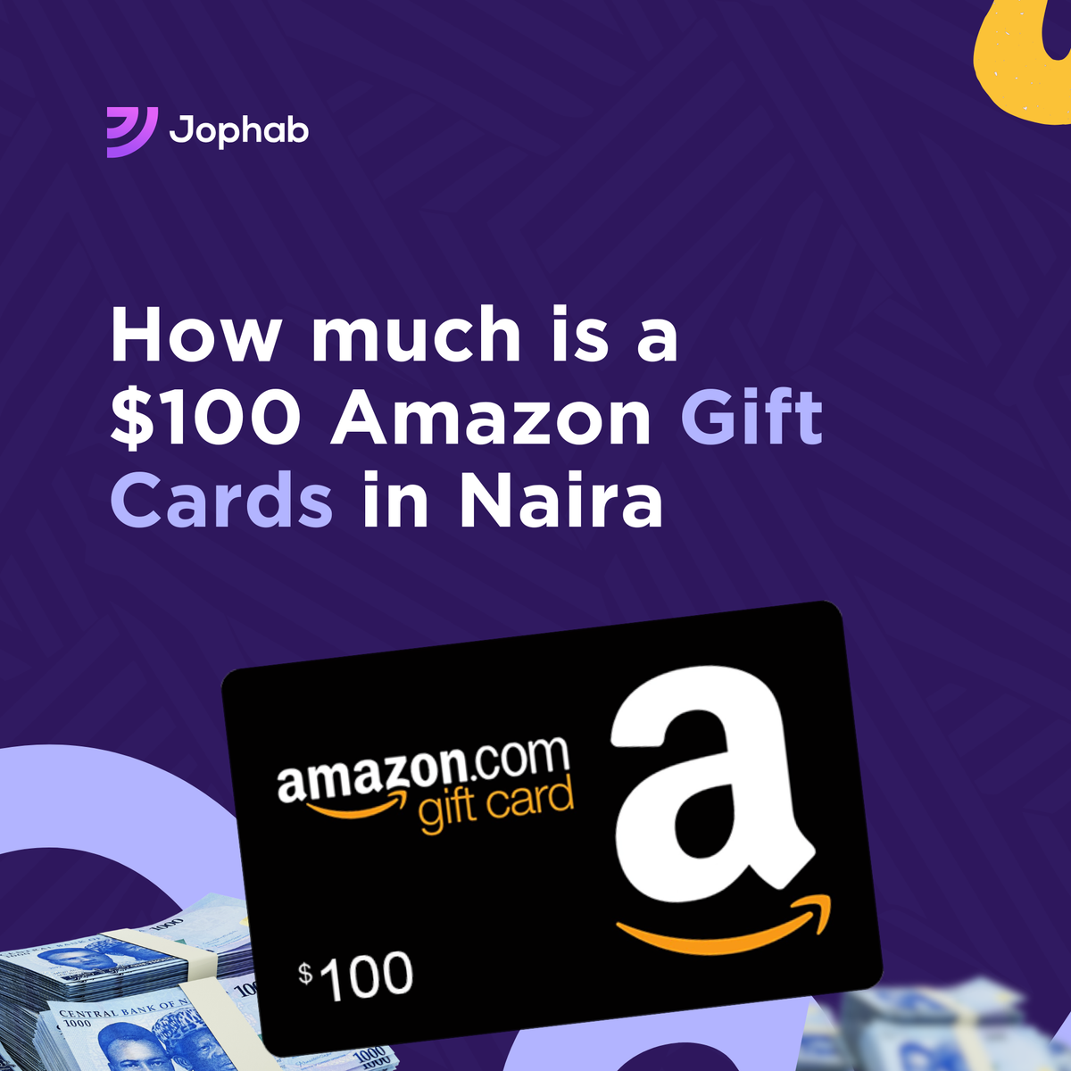 $100 Amazon Gift Card in Naira.
