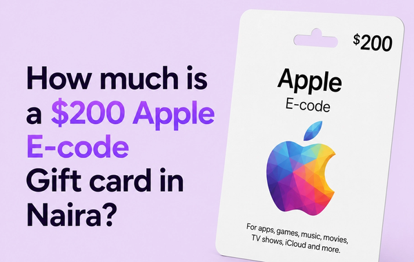 $200 Apple E-Code Gift Card to Naira rate in Nigeria