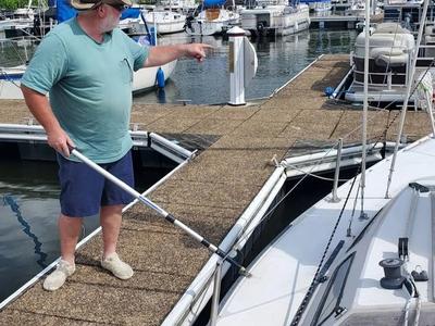 Captain Dave at the dock