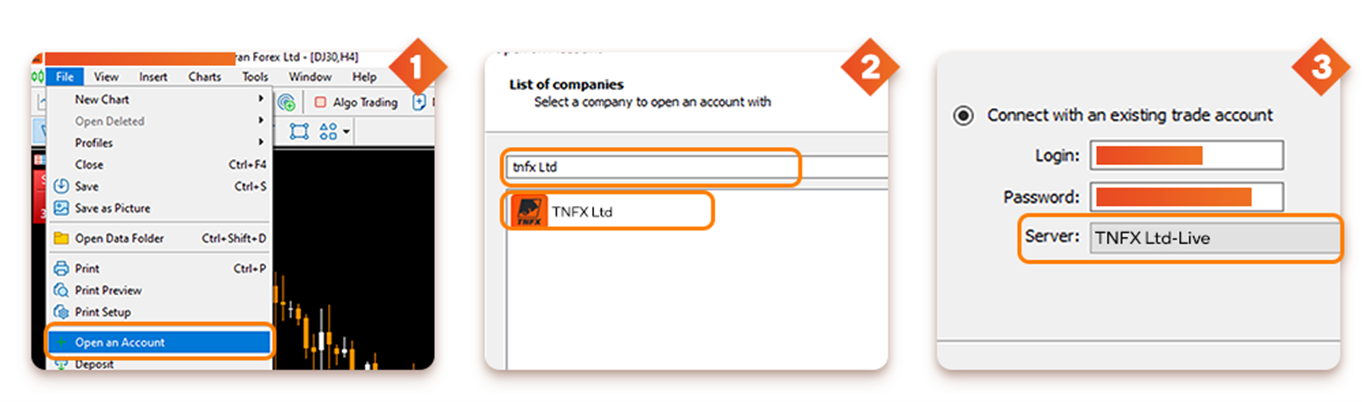How to change the company’s server in the MT4-MT5 trading platforms