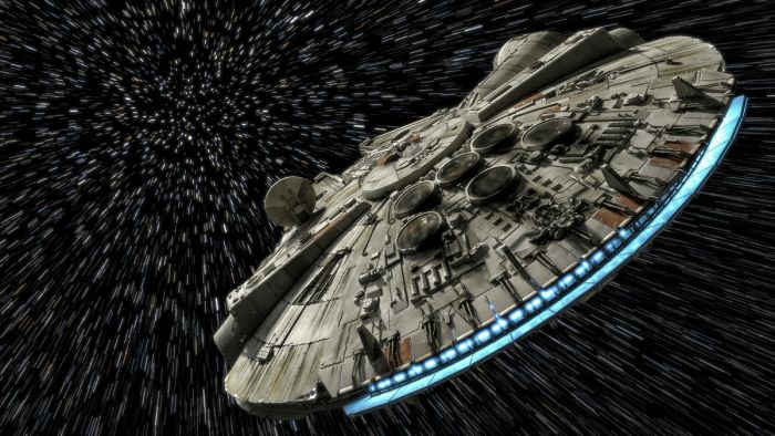 Picture of Millennium Falcon in Star Wars