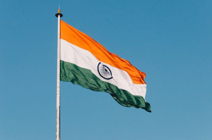 Picture of Indian flag flying