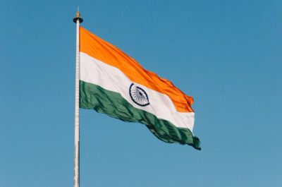 Picture of Indian flag flying