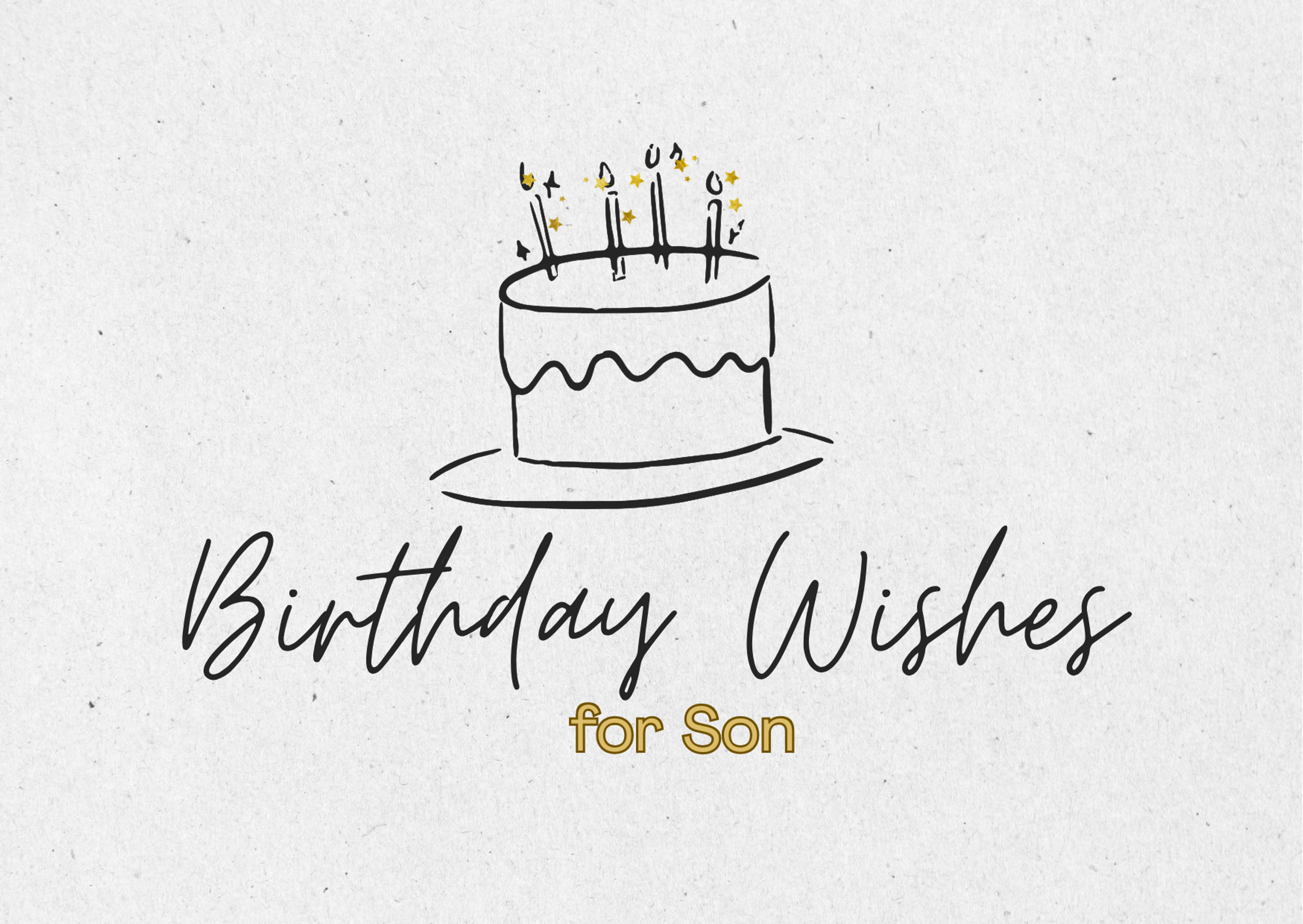 Birthday Wishes for Son