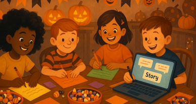 35 Halloween Writing Prompts for Kids to Tell Spooky Stories