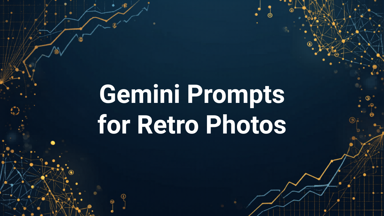 Gemini 레트로 사진 프롬프트
