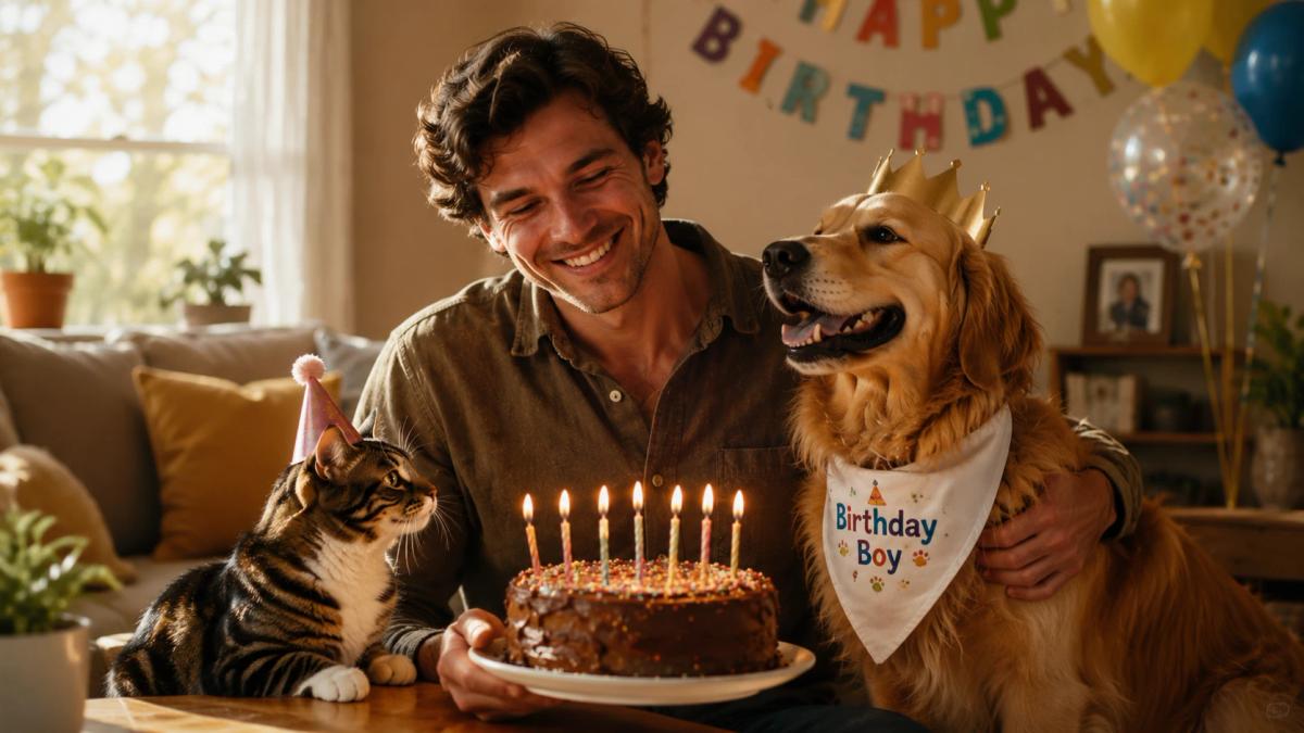 Birthday Moments With Pets