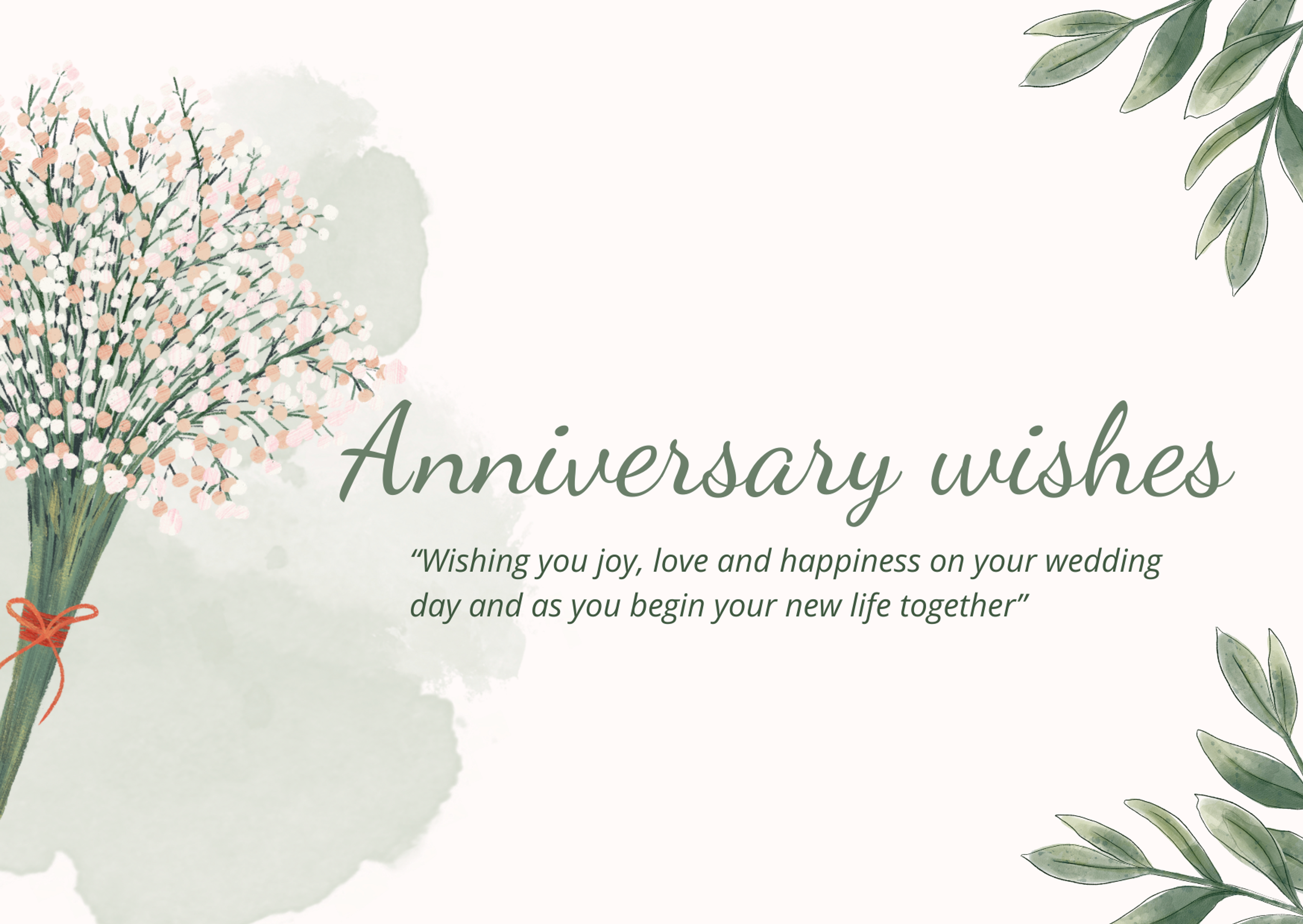 结婚纪念日祝福语与周年贺卡