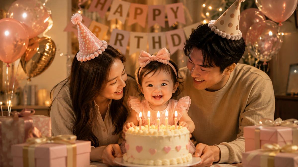 Birthday Cake With Mom & Dad