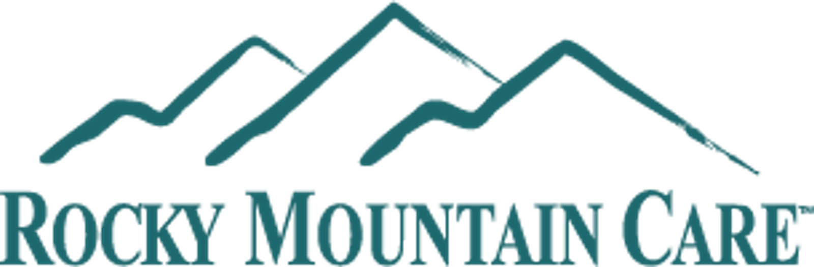 Logo for Rocky Mountain Care, featuring stylized teal mountain peaks above the company name in teal text.