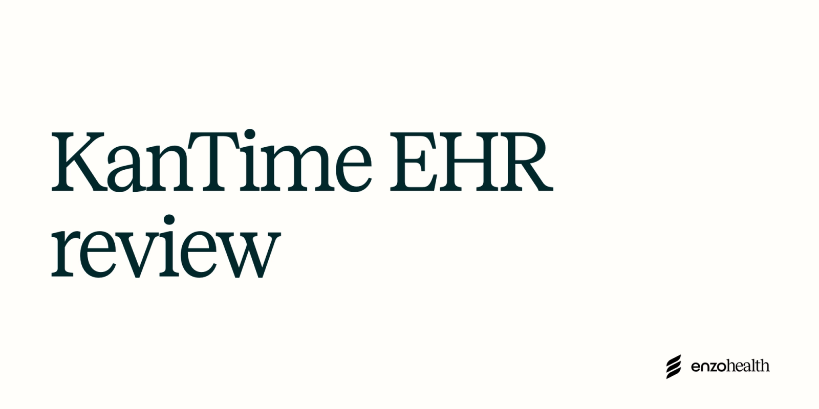 KanTime EHR review: pricing, charting, and the alternatives