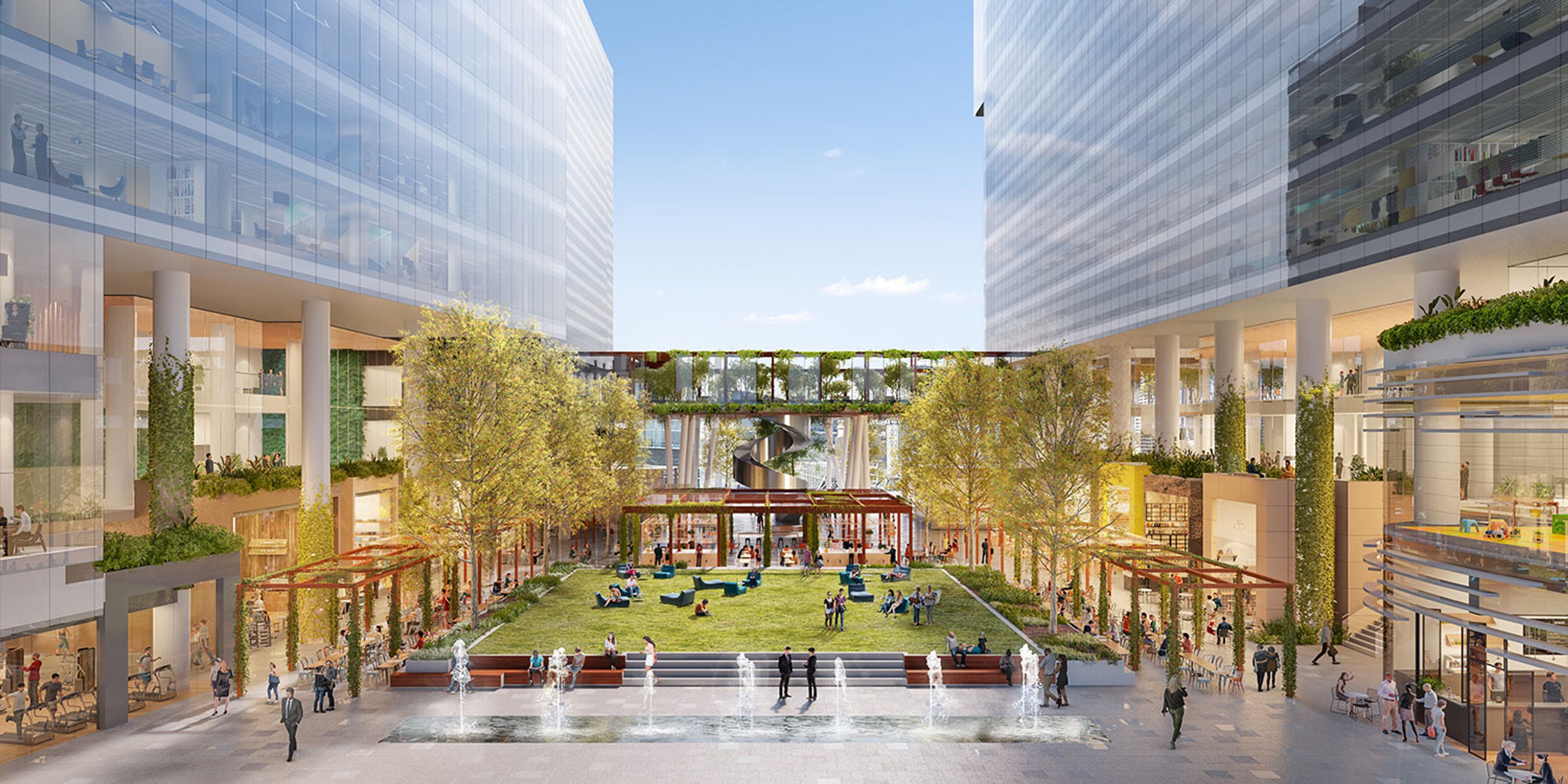 A render of Lendlease's Melbourne Quarter precinct