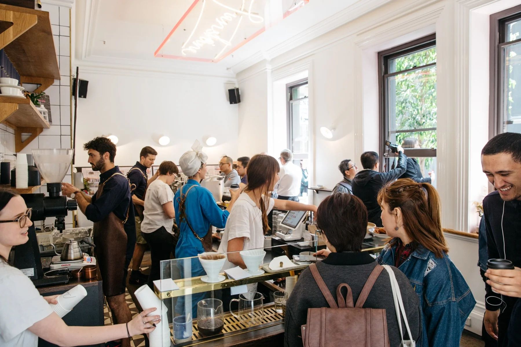 Patricia, a bustling cafe in Melbourne's CBD designed by Foolscap.