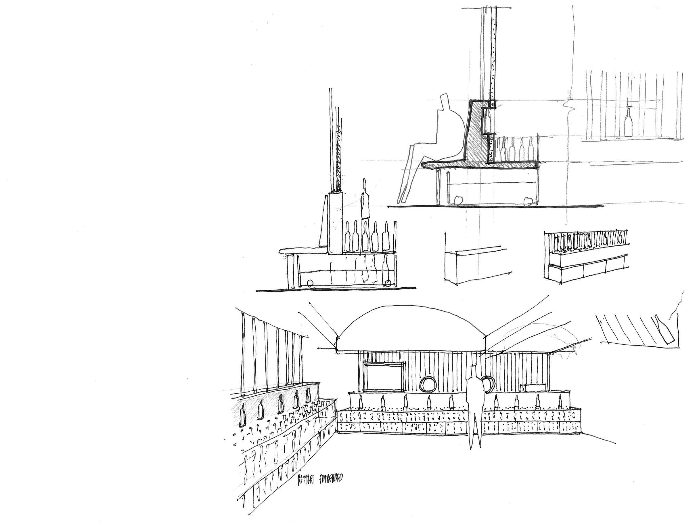 A sketch for Domaine Chandon designed by Foolscap