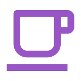 Icon of a Coffee Mug to signify the Relaxing and Casual Atmosphere of the Violet Health Infusion Care Clinic