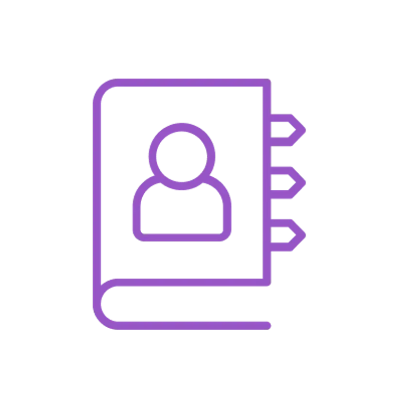 Address book contact icon