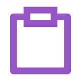 Icon of a Clipboard to Signify a Violet Health Infusion Care’s Menu of Vitamin Infusion Options