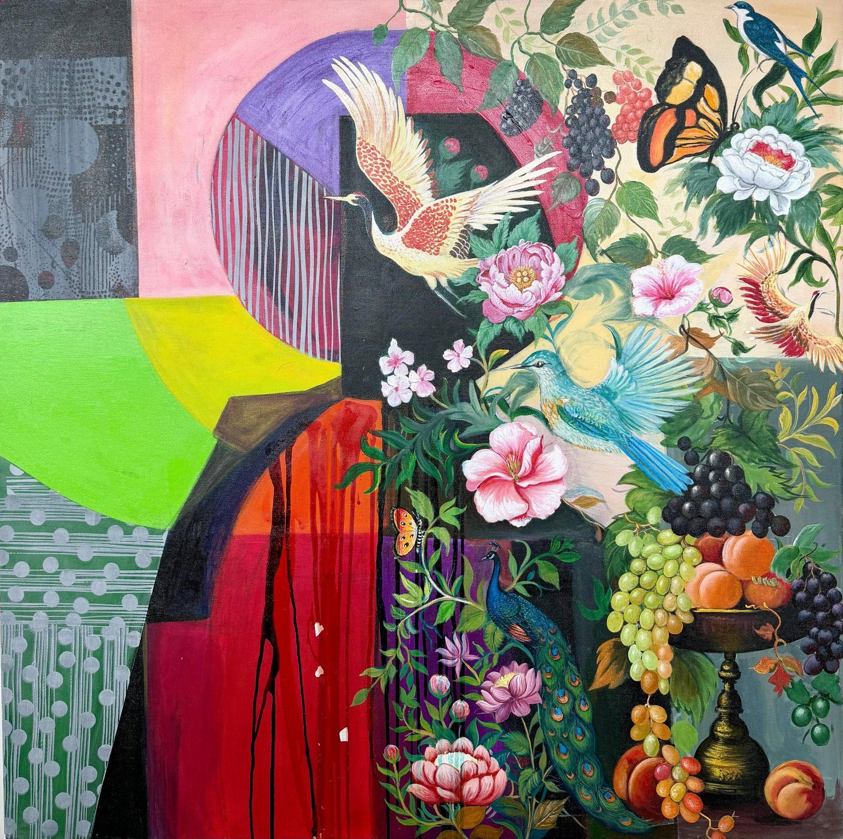 Blooming between worlds by Parnika Mittal