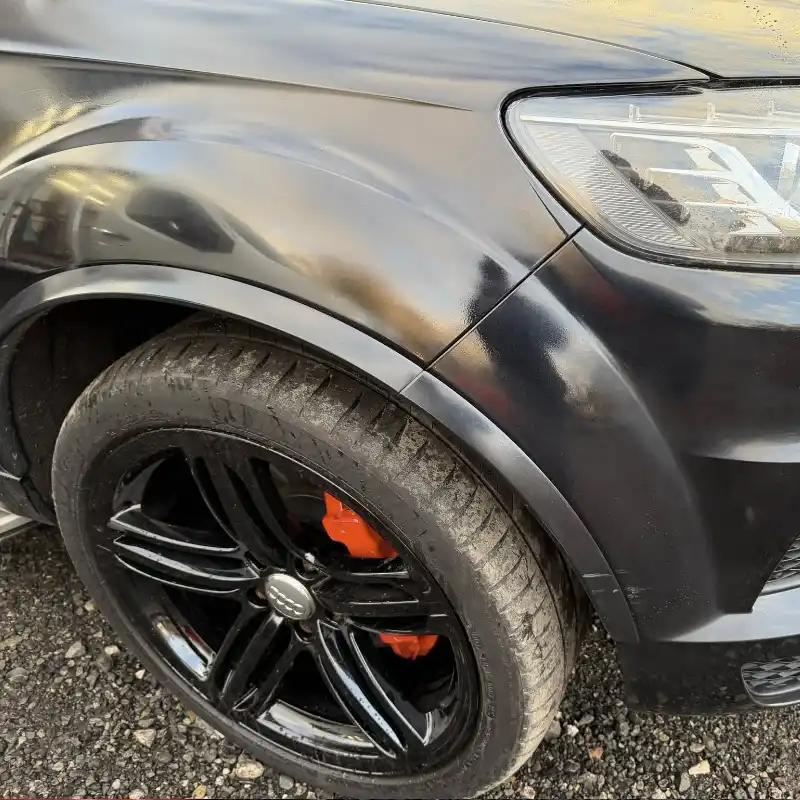 Before - Rectifying poor paintwork on a black Audi Q7 in Wigan