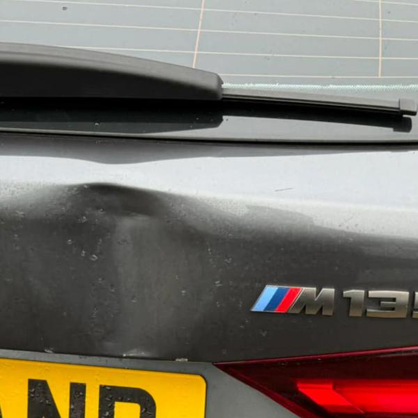 Before — Tailgate Dent Repair on a BMW M135i in Standish, Wigan