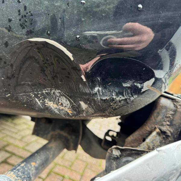 Before — Rear Quarter Dent and Bumper Repair on a Mitsubishi L200 in Ince, Wigan