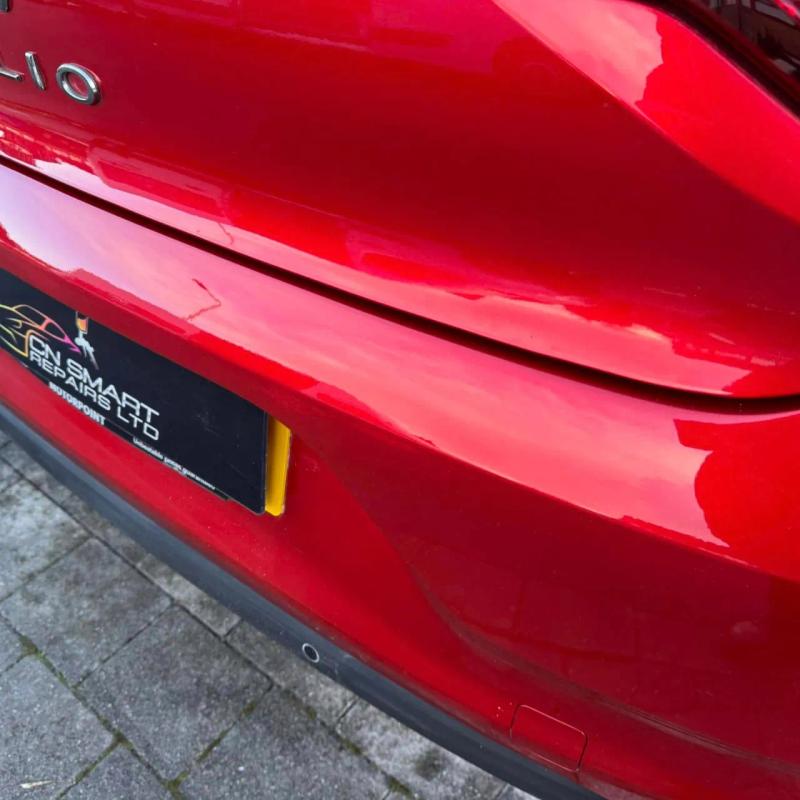 After - Rear Bumper Repair and Boot Release Button Replacement on Renault Clio in Goose Green, Wigan