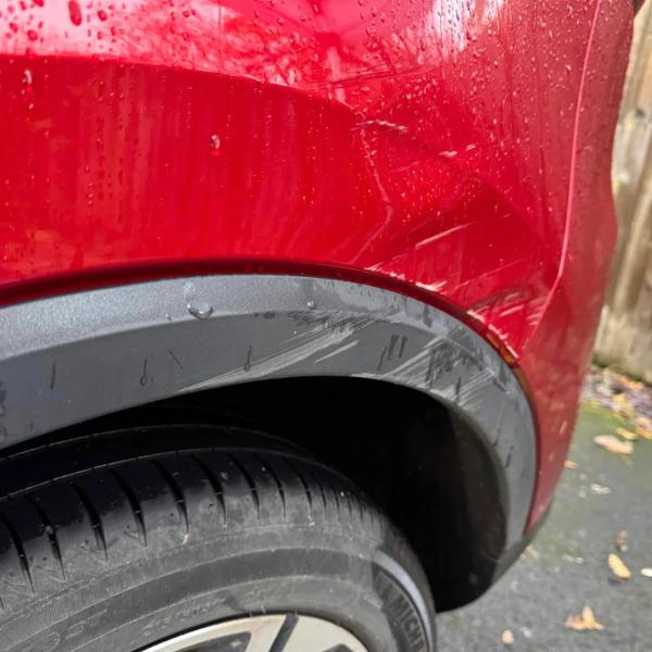 Before — Rear Quarter, Door and Bumper Repair on an MG ZS in Standish, Wigan