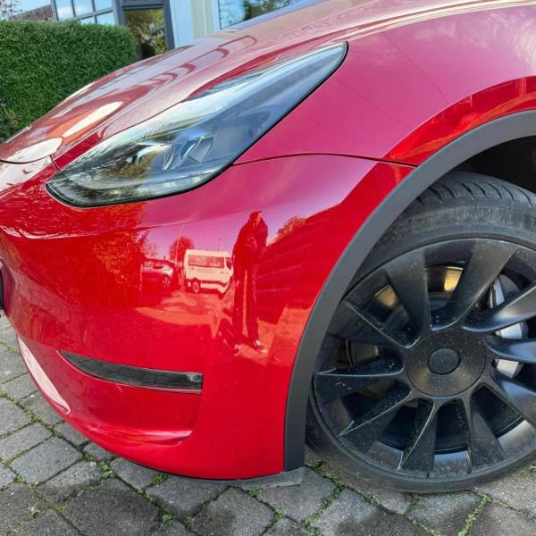 After — Front Bumper and Trim Repair on a Tesla Model Y in Poulton-le-Fylde, Lancashire
