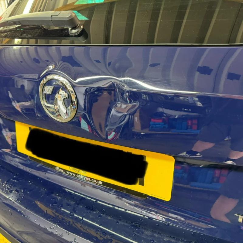 Before - Tailgate Dent Repair on a Vauxhall Insignia in Westhoughton, Bolton