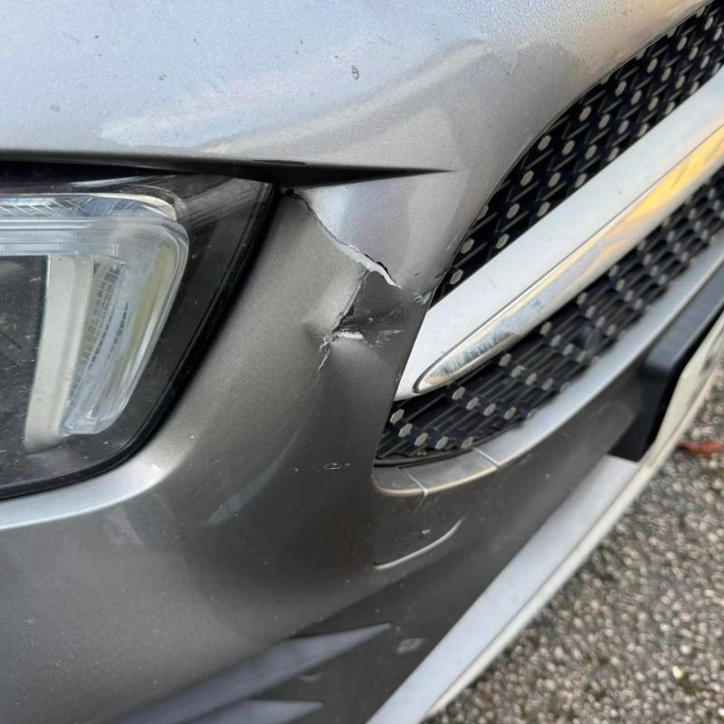Before - Cracked Front Bumper Repair on a Mercedes-Benz A-Class in Preston, Lancashire