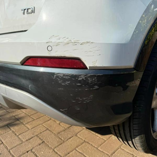 Before — Rear Bumper Repair on an Audi Q2 in Wigan