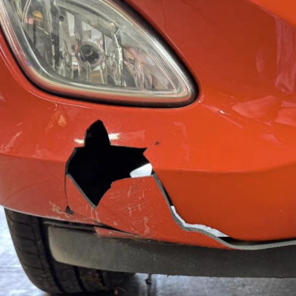 Before — Extensive Bumper Repair on Hyundai i10 in Westhoughton, Bolton