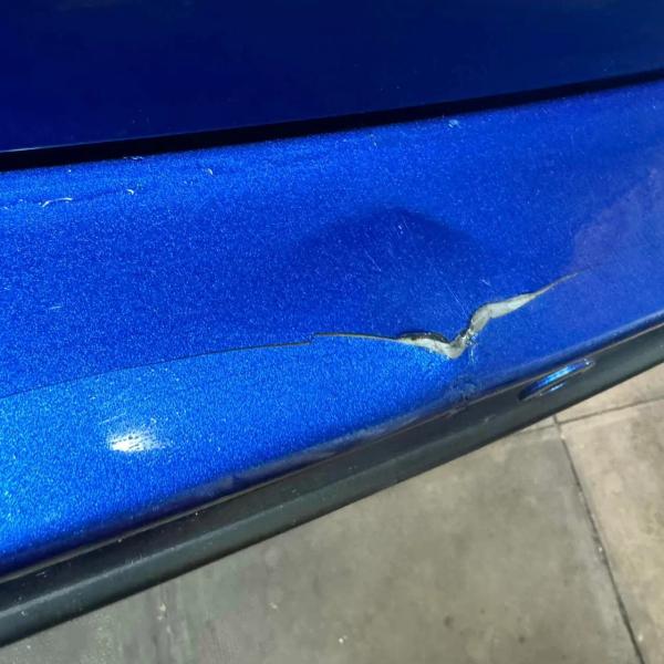 Before — Cracked Rear Bumper Repair on a Suzuki S-Cross in Westhoughton, Bolton