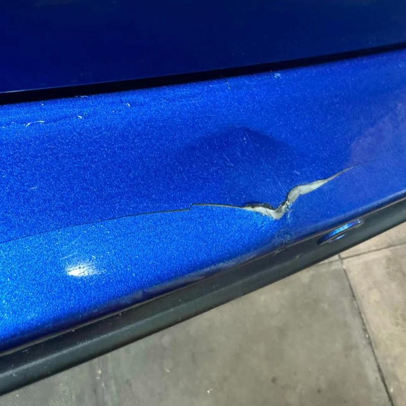 Before - Cracked Rear Bumper Repair on a Suzuki S-Cross in Westhoughton, Bolton